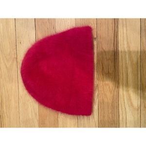 Pink Angora Rabbit Hair Hat